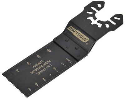 Teh sharrë për vegël multifunksionale AWTOOLS AW54033, HCS, 28mm x 48mm, për dru dhe metal
