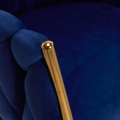 Karrige Chair 4Rico QS-GW06G, për dhomë ndenje, blu e errët