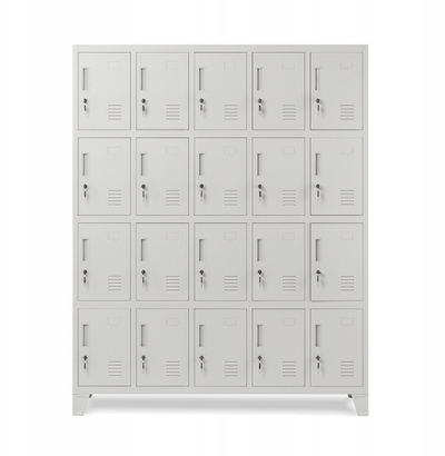 Dollap metalik magazinimi OHS ROBERT, 20 ndarje, 136x172x45 cm, gri