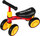 Biçikletë pa pedale SporTrike PettyTrike Z7 Walker, 4 rrota, për kalamaj 1 vjeç, e kuqe e verdhë