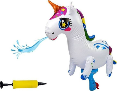 Pistoletë me ujë me ajër Lean Sport Unicorn Large, për kalamaj, e bardhë blu