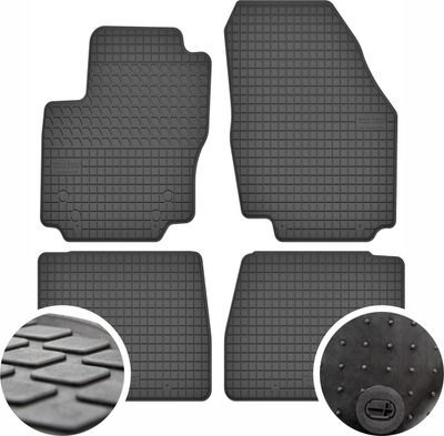 Tapete gome veture Rigum për Ford Mondeo Mk4, set 4 copë, të zeza