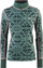 Bluzë termike për goca Kari Traa Else Half Zip, lesh merino, gjysmë zinxhir, jeshile Murk, M