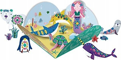 Set loje kreativ Avenir Stick N Play Kafshë Polare dhe të Detit, 8 figurina, 200 ngjitëse