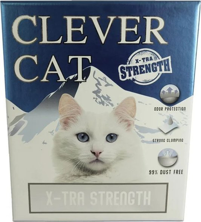 Rërë për mace Clever Cat X-Tra Strength, bentonit, 6L