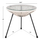 Tavolinë për kafe jashtme Allegra Φ47x45Hcm (HM5874.12), zezë/ bardhë