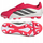 Këpucë futbolli Adidas Club Fold Over Tongue, terren i fortë, unisex, të kuqe e zeza e bardha, nr 5