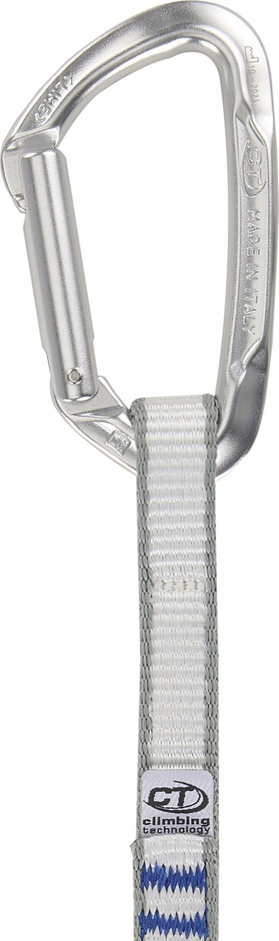 Альпинистичка пречка Climbing Technology Lime Set NY, 17cm, ремен полиамид 16mm, сива со сина