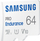 Kartë memorie Samsung PRO Endurance, 64GB, microSDXC UHS-I Class 10, e bardhë