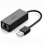 Adapter rrjeti Ugreen USB C në RJ45, 10 100 Mbps, i zi