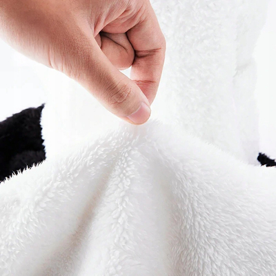 Balakllavë ski Qunature Panda, fleece 2 shtresa, madhësia L, bardh e zez