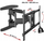 Mbajtëse muri TV Fiber Mounts North Bayou P65, 40" 85", 68 kg, e zezë