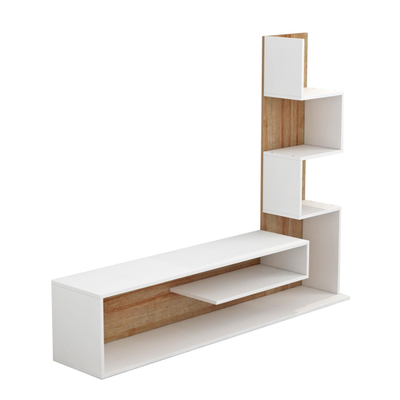 Set mobilie për TV Combo Edelie 150x29,5x120Hcm (HM8908.11), bardhë