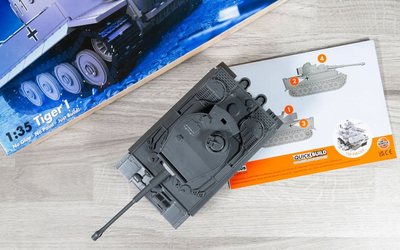 Set ndërtimi Airfix QUICKBUILD J6041 Tiger I, model tanku, pa ngjitës, për kalamaj 6+