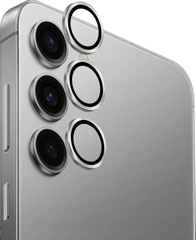Mbrojtës kamere Uniq Optix për Samsung Galaxy S25, alumin, 1 copë, argjendtë