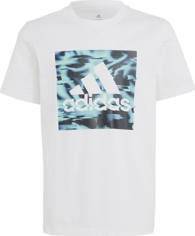 Bluzë sportive Adidas AKD GT Jr IB9140, pambuk, për fëmijë, e bardhë