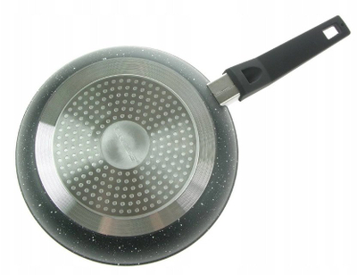 Тиган Tiross Frying Pan, 24 cm, облога мермер, сива