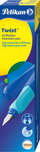 Stilolaps shkrimi Pelikan Twist, majë medium, fishek boje, blu e errët