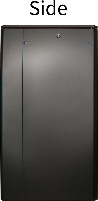 Kabinet rack dyshemeje Lanview RDL36U61BL, 36U, me derë xhami, ngjyrë e zezë