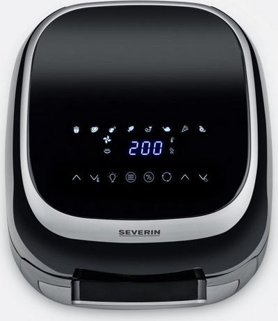Fritezë ajri Severin FR 2446, 11L, 2000W, e zezë argjendi