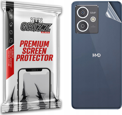 Заштитна фолија Grizz SatinSkin за HMD Crest, задна страна, транспарентна
