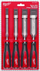 Set dalta Milwaukee Beveled Edge Chisels, 4 copë, për profesionistë
