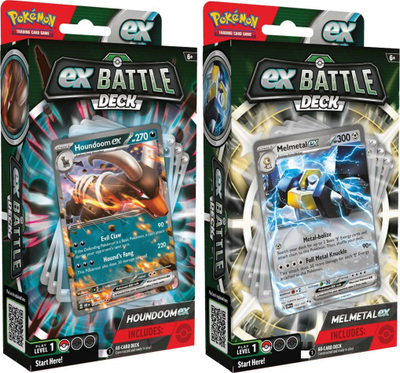 Lojë letra Pokemon TCG Melmetal & Houndoom ex Battle Deck, 2 deck, 60 letra