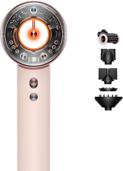 Tharëse flokësh Dyson Supersonic Nural 113407-01, motor i fuqishëm, kontroll inteligjent i nxehtësisë, rozë pink gold