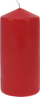Kandil dekorativ Home Styling Collection, dyll parafine, 7x15 cm, i kuq