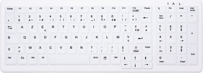 Tastierë Cherry, wireless, FR, e bardhë