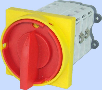 Ndërprerës rrotullues Apator ŁK 100-45, 3 polësh, 100A, IP65, me pllakë për dry