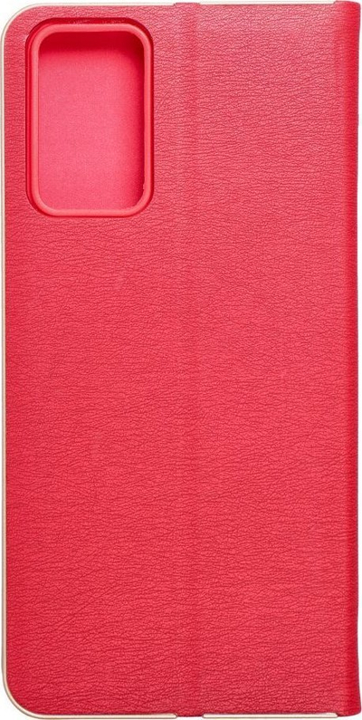 Kapak libri Luna Book Gold Case për Xiaomi Redmi Note 12S, me magnet, me xhep për karta, i kuq