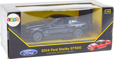 Maket makine Ford Shelby GT500 2014, shkallë 1:24, me tërheqje, i zi