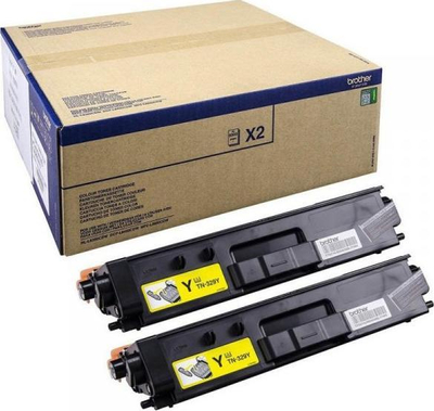 Toner Brother TN-329YTWIN, paketim 2 copë, i verdhë, origjinal