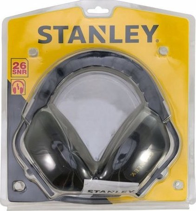 Mbrojtëse veshësh Stanley SY345C, 26 SNR, të rregullueshme, të zeza