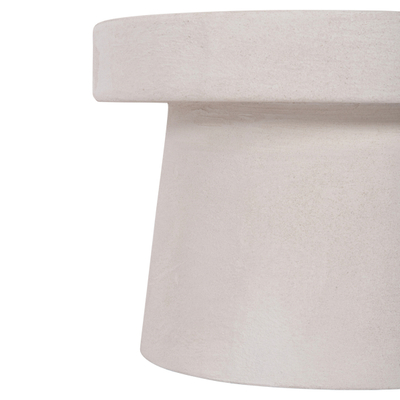 Tavolinë për kafe rrumbullakët Santorini Φ60x42,5Hcm (HM18051), bardhë