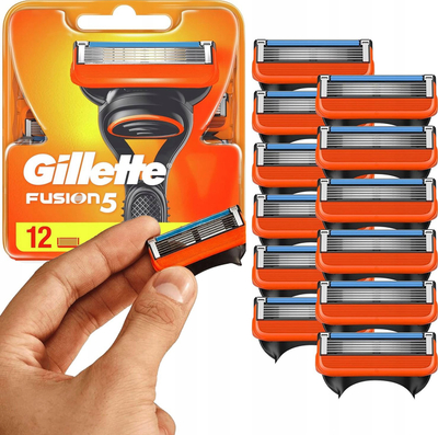 Rezerva tehësh rroje Gillette Fusion ProGlide Manual, 12 copë