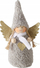 Figurinë zbukuruese AMIA Angel, 16 cm, material i butë, bezhë