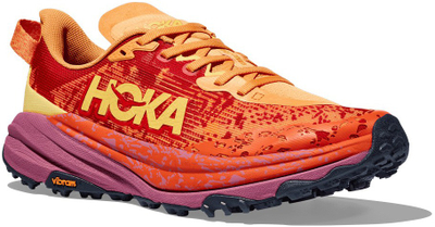 Машки патеки за трејл HOKA Speedgoat 6, Vibram, портокалово-црвени