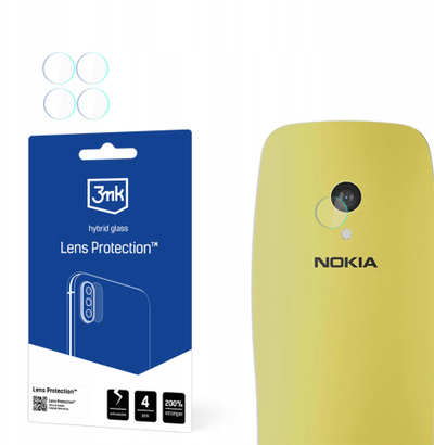 Mbrojtës lente 3mk për Nokia 3210 4G, xham hibrid, transparent