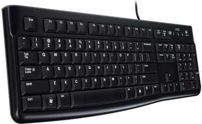 Tastierë Logitech K120, me kabllo, UKR, e zezë