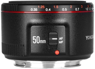 Objektiv YONGNUO YN50mm F1.8 II, AF MF, hapje e madhe F1.8, i zi