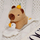 Lodër pelushi Leantoys Wristband Goose with Capybara, shpatore vetështrënguese, për foshnje, shumëngjyrëshe