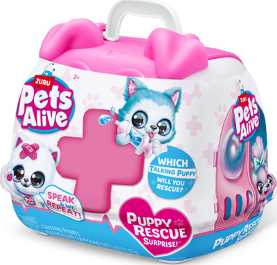 Lodër pelushi Zuru Pets Alive Puppy Rescue Surprise, 21 x 14 cm, shumëngjyrëshe