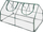 Sera mini Flo 90001, 60 x 120 x 60 cm, plastike, e gjelbër