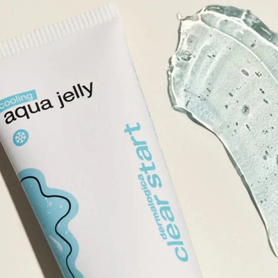 Хидратантен крем гел Clear Start Cooling Aqua Jelly, за мрсна кожа, со ладијачки ефект, транспарентен