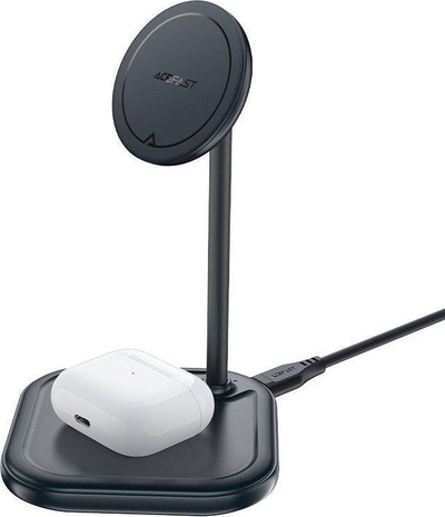 Ngarkues wireless Acefast E6, 15W, MagSafe, gri