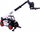 Lodër diecast Bburago Bobcat T40.180SLP Telehandler, 10cm, me pirun palete, bardh e zi