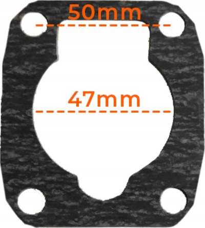 Set garniturash vulosëse XA077016.66, 48mm, që rrin mirë në temperatura të larta, ngjyrë e zezë
