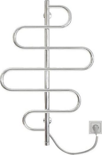 Radiator elektrik për peshqirë Kosser Liana 900×550, çelik inox, i kromuar